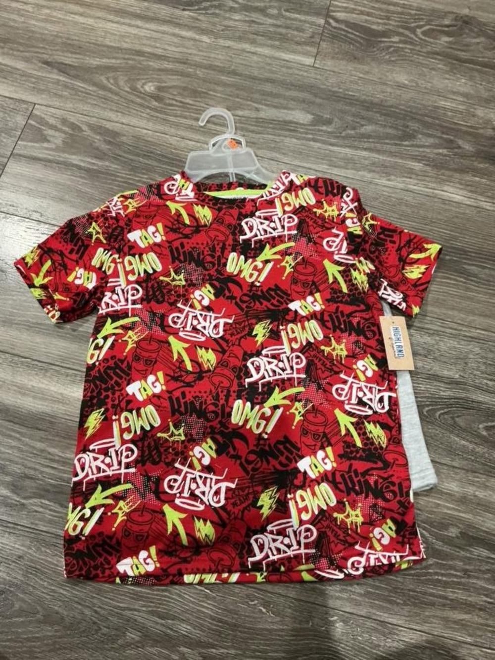 NWT Boys Red Graffiti Print Short Sleeve Tee and Short set!!